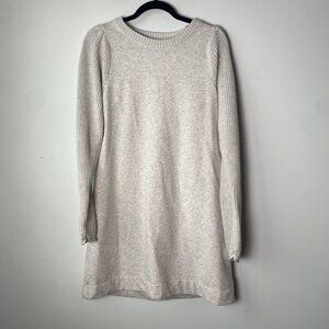 Splendid Womens Mixed Media Long-Sleeve Knit Sweater Dress Medium